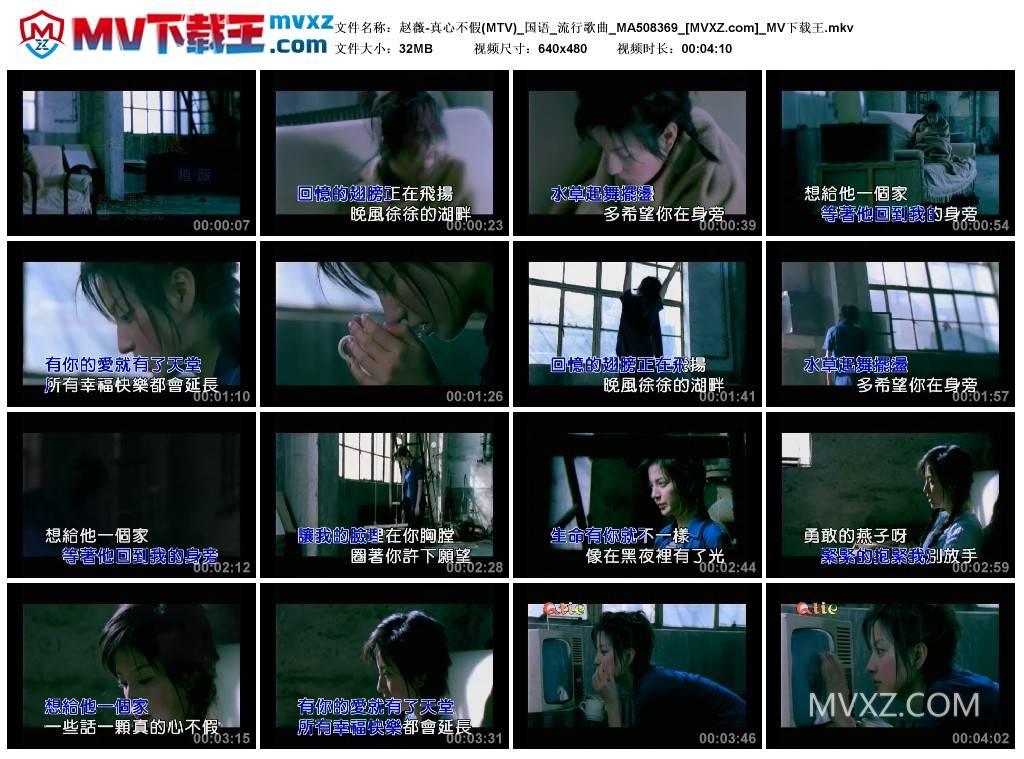 赵薇-真心不假(MTV)_国语_流行歌曲_MA508369